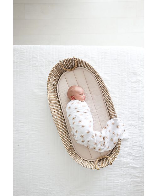 Lulujo Baby Copertina Swaddle 100x100 cm - Api - 100% Mussola di Cotone Swaddle di Mussola