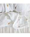 Lulujo Baby Copertina Swaddle 100x100 cm - Api - 100% Mussola di Cotone Swaddle di Mussola