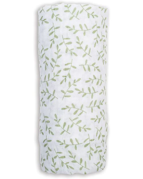 Lulujo Baby Copertina Swaddle 100x100 cm - Flora - 100% Mussola di Cotone Swaddle di Mussola