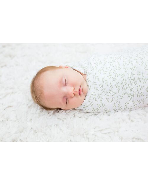 Lulujo Baby Copertina Swaddle 100x100 cm - Flora - 100% Mussola di Cotone Swaddle di Mussola