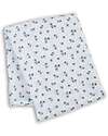Lulujo Baby Copertina Swaddle 100x100 cm - Mirtilli - 100% Mussola di Cotone Swaddle di Mussola