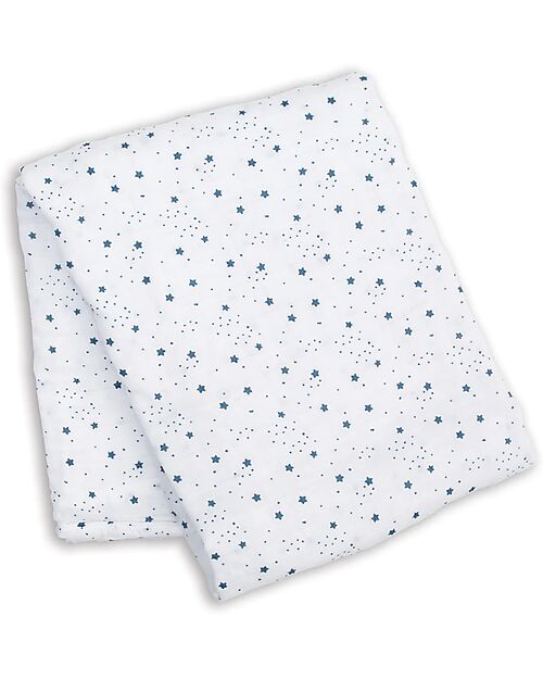 Lulujo Baby Copertina Swaddle 100x100 cm - Stella - 100% Mussola di Cotone Swaddle di Mussola