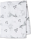 Lulujo Baby Copertina Swaddle 120 x 120 cm, Afrique - 100% mussola di cotone Swaddle di Mussola