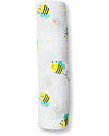 Lulujo Baby Copertina Swaddle 120 x 120 cm, Api -100% mussola di cotone Swaddle di Mussola