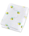 Lulujo Baby Copertina Swaddle 120 x 120 cm, Api -100% mussola di cotone Swaddle di Mussola