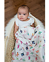 Lulujo Baby Copertina Swaddle 120 x 120 cm, Farfalle - 100% mussola di cotone Swaddle di Mussola