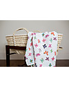 Lulujo Baby Copertina Swaddle 120 x 120 cm, Farfalle - 100% mussola di cotone Swaddle di Mussola