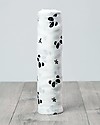 Lulujo Baby Copertina Swaddle 120 x 120 cm, Panda - Mussola di Bambù Swaddle di Mussola