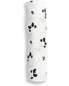 Lulujo Baby Copertina Swaddle 120 x 120 cm, Panda - Mussola di Bambù Swaddle di Mussola