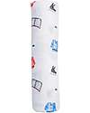 Lulujo Baby Copertina Swaddle 120x120 cm - Hockey - Cotone e Viscosa di Bambù Swaddle di Mussola