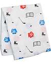 Lulujo Baby Copertina Swaddle 120x120 cm - Hockey - Cotone e Viscosa di Bambù Swaddle di Mussola