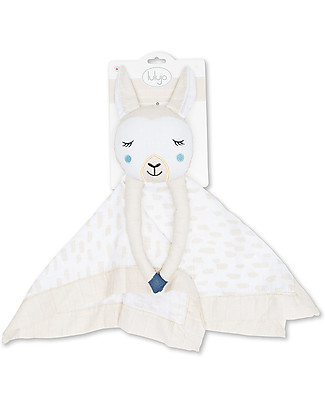 Lulujo Baby Doudou Lama - Mussola di Cotone - Il Primo Amico del Tuo Bebè! Coperte