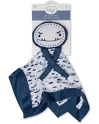 Lulujo Baby Doudou Yeti - Mussola di Cotone - Il Primo Amico del Tuo Bebè! Coperte