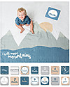 Lulujo Baby Kit Primo Anno I Will Move Mountains - Copertina Swaddle in Mussola di Cotone + 14 Cards - Per i bebé più social! Swaddle di Mussola