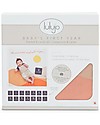 Lulujo Baby Kit Primo Anno Sun Rises - Copertina Swaddle in Mussola di Cotone + 14 Cards - Per I Bebè più Social Swaddle di Mussola