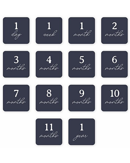 Lulujo Baby Kit Primo Anno Sun Rises - Copertina Swaddle in Mussola di Cotone + 14 Cards - Per I Bebè più Social Swaddle di Mussola