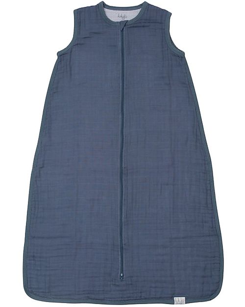 Lulujo Baby Sacco Nanna - Blu Navy - TOG1 - 100% Mussola di Cotone Sacchi Nanna