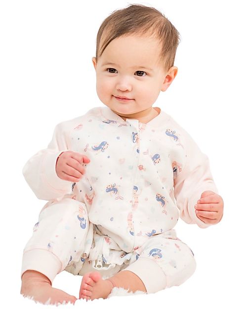 Lulujo Baby Sacco Nanna con Piedini - Sirene - TOG1 - Cotone e Viscosa di Bambù Sacchi Nanna