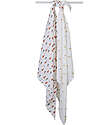 Lulujo Baby Set di 2 Copertine Swaddle 100 x 100 cm - Barnyard/Hen & Chicks - 100% mussola di cotone Swaddle di Mussola