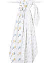 Lulujo Baby Set di 2 Copertine Swaddle 100 x 100 cm - Mongolfiera - 100% mussola di cotone Swaddle di Mussola