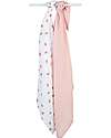 Lulujo Baby Set di 2 Copertine Swaddle 100 x 100 cm - Strawberries/Pink - 100% mussola di cotone Swaddle di Mussola