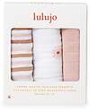 Lulujo Baby Set di 3 Copertine Swaddle 69 x 69 cm - Margherite - 100% mussola di cotone Swaddle di Mussola