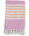 Lulujo Baby Turkish Towel, Asciugamano 100 x 150 cm, Rosa-Albicocca - 100% cotone Accappatoi e Asciugamani