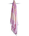 Lulujo Baby Turkish Towel, Asciugamano 100 x 150 cm, Rosa-Albicocca - 100% cotone Accappatoi e Asciugamani