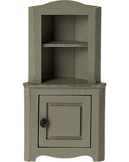 Maileg Armadio ad Angolo - Verde Chiaro - 15 cm - per Farmhouse Pupazzi