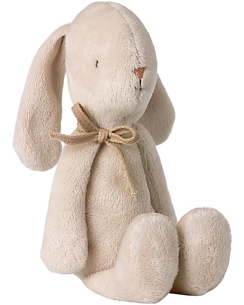 Maileg Coniglietto Peluche con Fiocco - Bianco - 21 cm Peluche