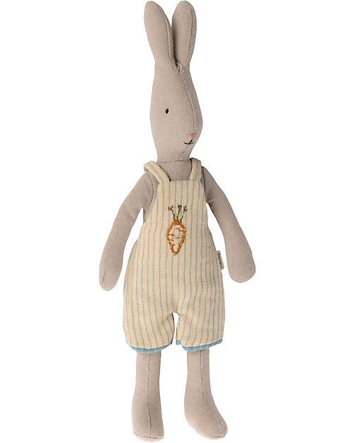 Maileg Coniglietto - Salopette - Gialla a righe - Altezza 27 cm Pupazzi