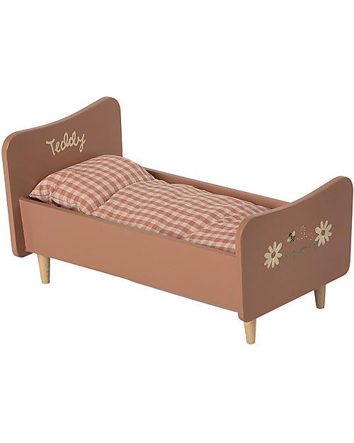 Maileg Lettino Vintage in Legno - 25 cm - per Mamma Orsa Teddy Pupazzi