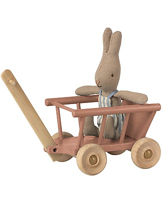 Maileg Mini Carrello in Legno - 11 cm - Rosa Antico Accessori Bambole