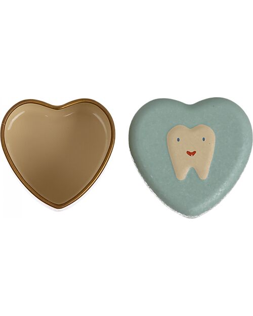 Maileg Scatola per Conservare i Dentini - Menta - in Metallo Pupazzi