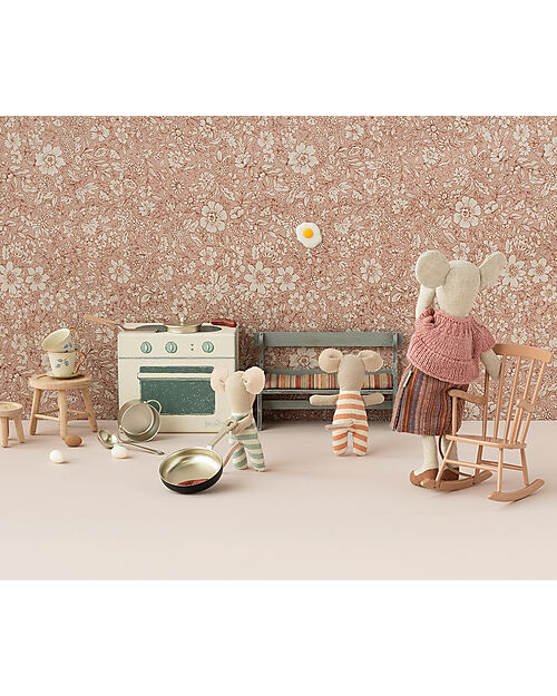 Maileg Set Cucina - 8 cm - per Casa dei Topini Maileg - Utensili Uova e Salsicce 
 Pupazzi