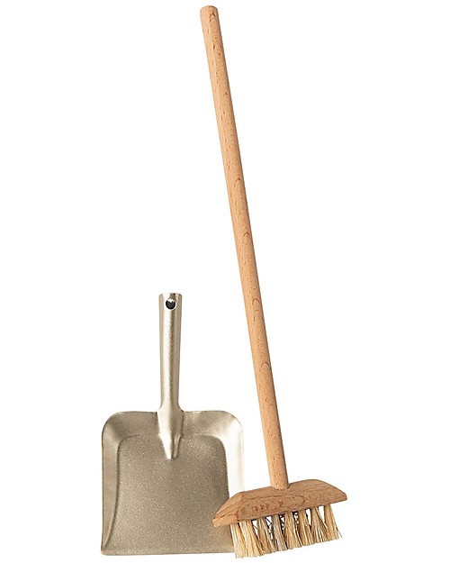 Maileg Set Mini Scopa con Paletta - 15 cm - per Casa dei Topini Maileg Pupazzi