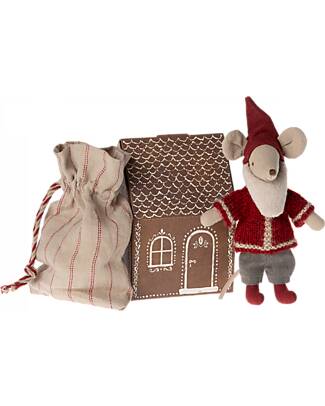 Maileg Topo Babbo Natale - Altezza 14 cm Pupazzi