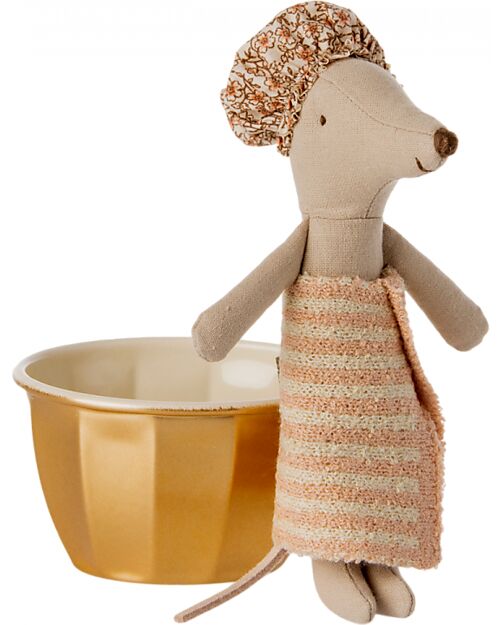 Maileg Topo Benessere, Sorella Maggiore - Rosa - Altezza 13 cm Pupazzi