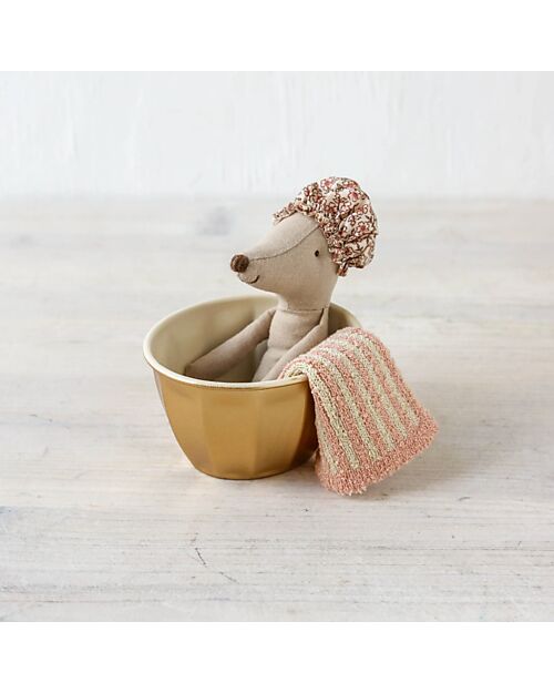 Maileg Topo Benessere, Sorella Maggiore - Rosa - Altezza 13 cm Pupazzi