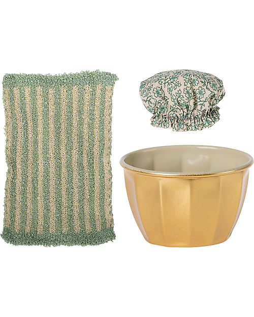 Maileg Topo del Benessere - Sorella Maggiore - con Vasca da Bagno - Altezza 12 cm Pupazzi