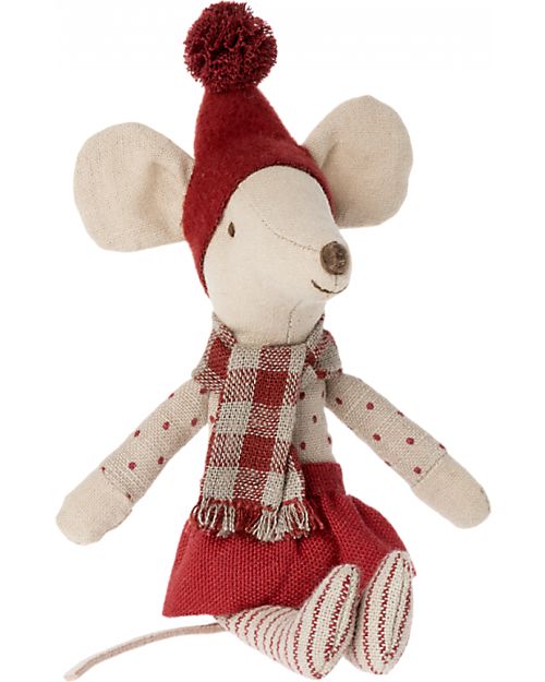 Maileg Topo di Natale - Sorella Maggiore - Altezza 13 cm Pupazzi