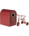 Maileg Triciclo per Topi  - Rosso - 9 cm - con Scatola per Garage Pupazzi