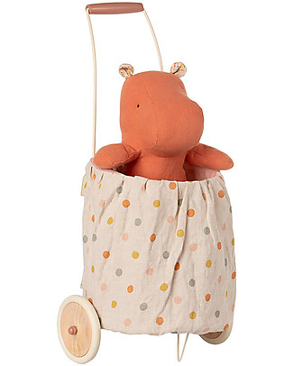 Maileg Trolley a Pois - Rosa - Altezza 56 cm Pupazzi