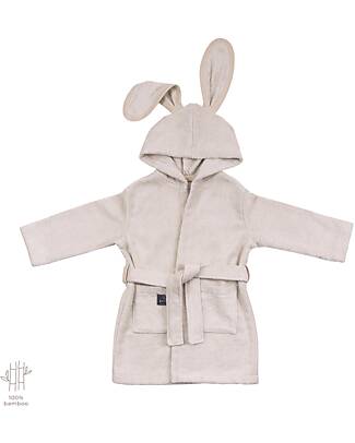 Makaszka Accappatoio con Cappuccio - Linen - 100% Bambù Oeko-tex Accappatoi e Asciugamani