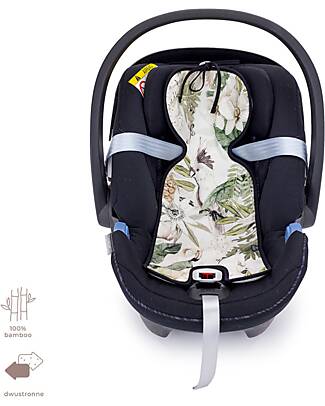 Makaszka Materassino Traspirante per Seggiolino Auto 0-13kg - 100% bambù Oeko-Tex - Tropical Vibes Accessori Seggiolini Auto