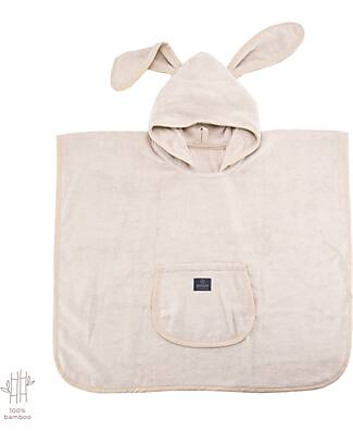 Makaszka Poncho con Cappuccio - Linen - 100% Bambù Oeko-tex Accappatoi e Asciugamani