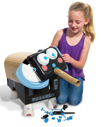 MakeDo Set di Costruzione Elefante (Strumenti riutilizzabili ad alto potenziale creativo!) Kit Fai Da Te
