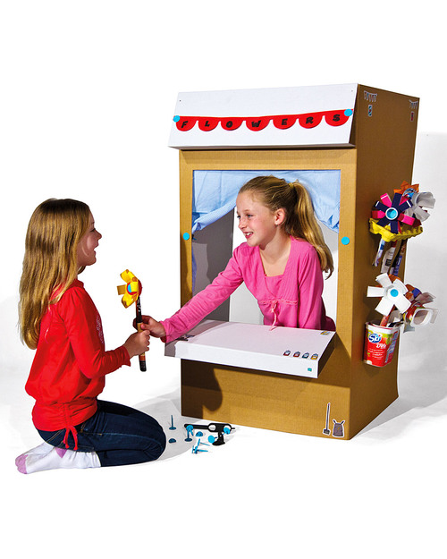 MakeDo Set di Costruzione Negozio - Shop (Strumenti riutilizzabili ad alto potenziale creativo!) Kit Fai Da Te