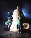 MakeDo Set di Costruzione Space Pod (Strumenti riutilizzabili ad alto potenziale creativo!) Kit Fai Da Te