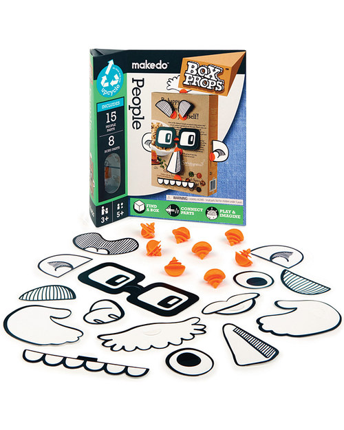 MakeDo Set Facce Buffe - People Faces (Strumenti riutilizzabili ad alto potenziale creativo!) Kit Fai Da Te